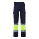 VL POSEIDON. Zweifarbige Twill-Hose mit mehreren Taschen (210 g/m²), aus Baumwolle (20%) und Polyester (80%)