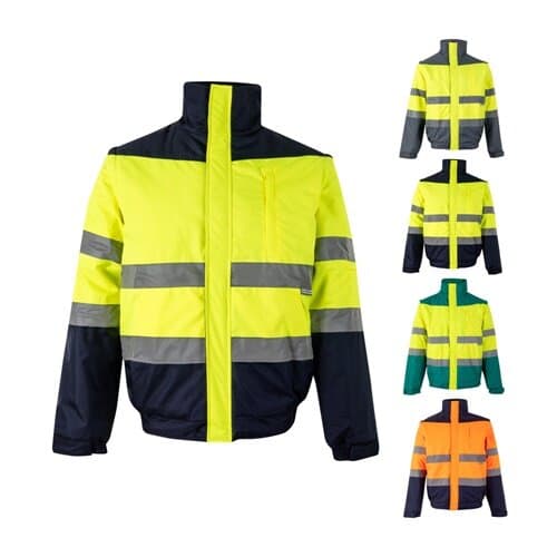 VL JUPITER. Zweifarbige Steppjacke (180g/m²) aus Polyester (100%) mit PU-Beschichtung