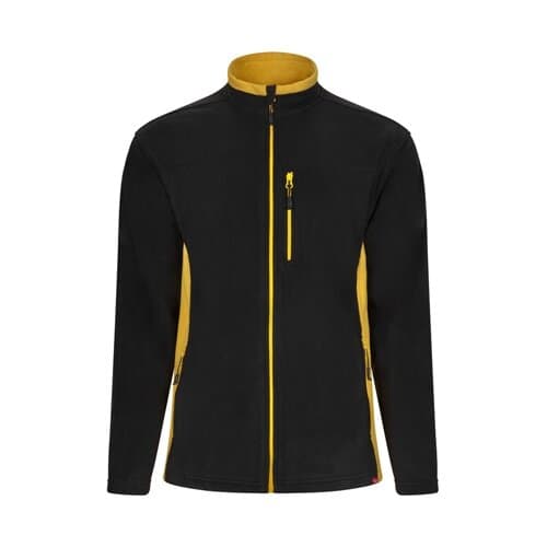 VL GERAS. Zweifarbige Fleecejacke (220g/m²) aus Polyester (100%)