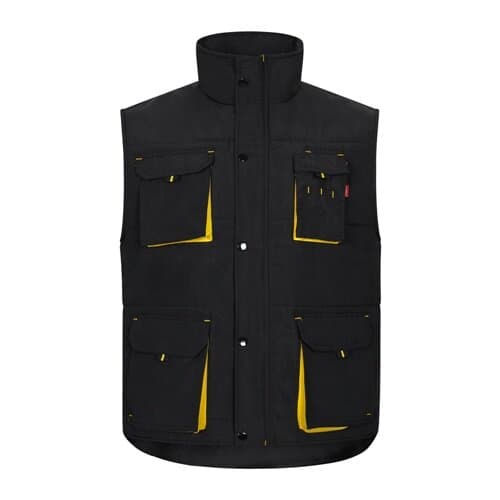 VL NERGAL. Steppweste, zweifarbig, mit mehreren Taschen (120g/m²), aus Polyester (100%)