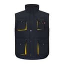 VL NERGAL. Steppweste, zweifarbig, mit mehreren Taschen (120g/m²), aus Polyester (100%)