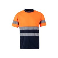 VL BRAHMA LARGE. Zweifarbiges technisches T-Shirt mit Bird-Eye-Design (140 g/m²), aus Polyester (100%)