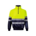 VL THOR. Zweifarbiges Sweatshirt (300g/m²) aus Polyester-Fleece (100%)