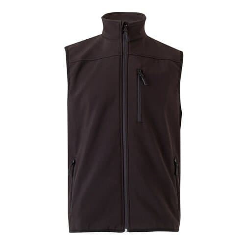 VL VARUNA. Softshell-Weste (280 g/m²), mit Polarfutter, aus Polyester (94 %) und Elastan (6 %)