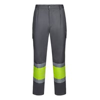 VL ARTEMIS. Zweifarbige Hose aus Twill (190g/m²), Baumwolle (20%) und Polyester (80%)