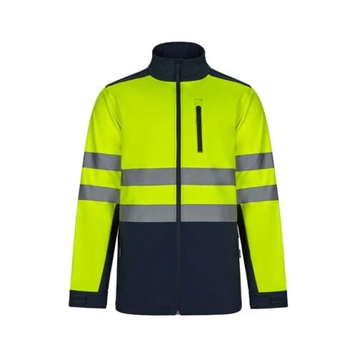 VL HESTIA. Zweifarbige Softshell-Jacke (280 g/m²) aus Polyester (96 %) und Elastan (4 %)