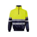 VL THOR LARGE. Zweifarbiges Sweatshirt (300g/m²) aus Polyester-Fleece (100%)