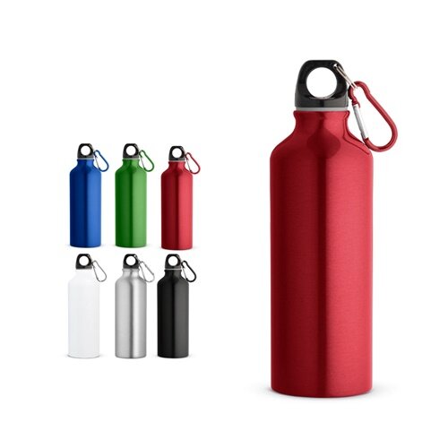 RE-LANDSCAPE M. Flasche aus recyceltem Aluminium 530 mL mit Karabiner