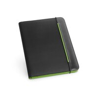FITZGERALD. A4 Schreibmappe aus PU und 800D mit linierte Seiten Schreibblock