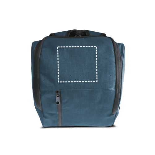 LUNAR. Laptop-Rucksack 15.6" aus 600D Polyester – Druckbeispiel Transferdruck, 1-farbig, 20 x 14 cm - Vorderseite oben