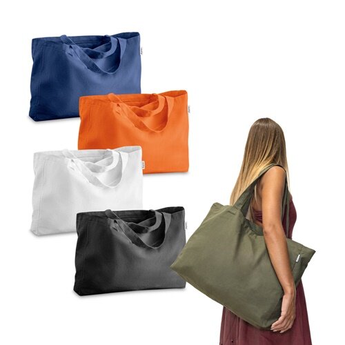 CAMDEN. Tragetasche aus Baumwolle (50%), recycelter Baumwolle (30%) und polyester (20% rPET) (280 g/m²)