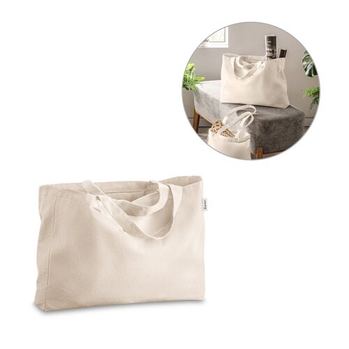 PARMA. Tragetasche aus Baumwolle (50%), recycelter Baumwolle (30%) und polyester (20% rPET) (280 g/ m²)