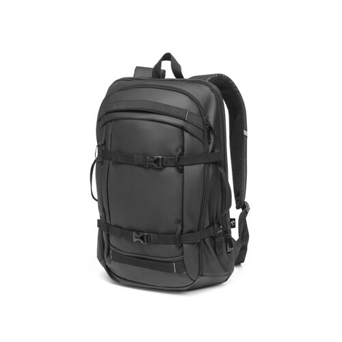 KAMPALA. Laptop-Rucksack aus 900D hochdichtem recyceltem Polyester mit wasserdichter Beschichtung und 210D Futter aus recyceltem Polyester 17'3"