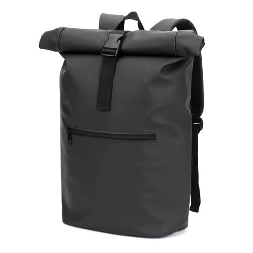 PORTLAND. Roll-Top-Rucksack aus PU mit Laptopfach, 16“