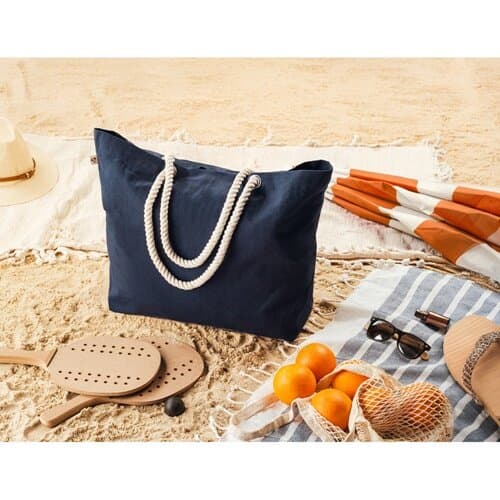 ATHENS. Strandtasche aus recycelter Baumwolle (70 %) und recyceltem Polyester (30 %) (220 g/m²)