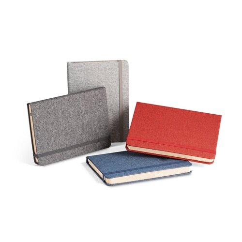 BOYD. A5 Notizbuch aus recyceltem Polyester (100% rPET) mit linierten Blättern