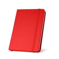 CAMPUS. A5 Notizbuch mit festem Einband aus PU (35% recycelt) mit linierten Seiten aus 100 % recyceltem