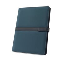 SANDERSON FOLDER A4Ordner aus PU 50 recycelt mit Magnetverschluss und Notizblock mit linierten Seiten