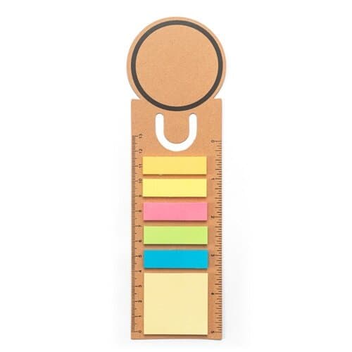 SAWYER. Büroset 3-in-1- aus 100 % Recyclingpapier mit runder Oberseite und schwarzem Aufdruck rundum