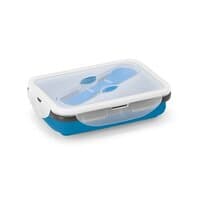 SAFFRON Lunchbox Faltbare hermetische Frischhaltebox aus Silikon und PP 640 mL