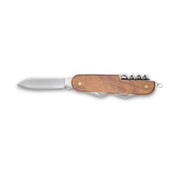 BELPIANO. Multifunktions-Taschenmesser aus Edelstahl und Holz – Bild 1