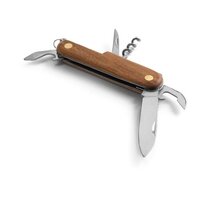 BELPIANO MultifunktionsTaschenmesser aus Edelstahl und Holz