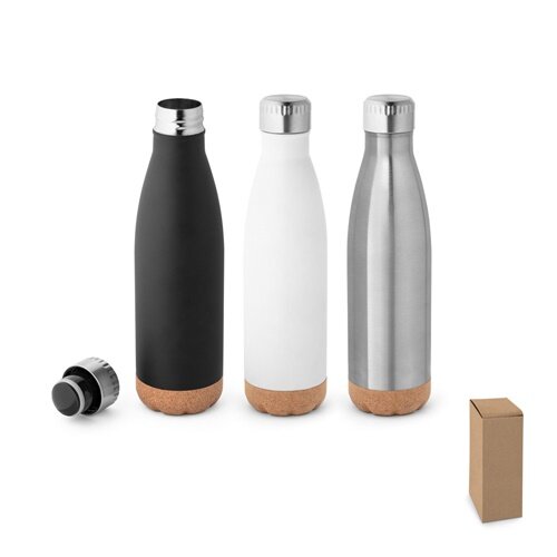 SOLBERG. Thermoskanne aus Edelstahl und Korkboden, 560 ml