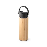 LAVER Thermosflasche aus Bambus Edelstahl und PP 440 ml
