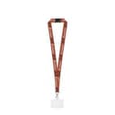BARNSLEY. Lanyard aus recyceltem Polyester (100%rPET) mit Karabiner, Schicherheitsverschluss und Kartenhalter aus Hartplastik, geeignet für Sublimation