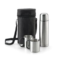 DURANT. Set aus Edelstahl-Thermoskanne und Becher