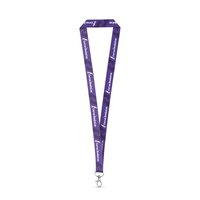 WINDSOR. Sublimationslanyard aus recyceltem Polyester (100% rPET) mit Karabiner