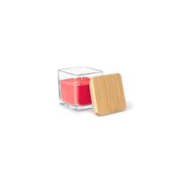 ESSENCE. Duftkerze, 50 g, im Glasbecher mit Bambusdeckel