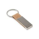 GOSLING. Set bestehend aus einem Kartenhalter und einem Schlüsselhalter, beide aus Metall und Kork