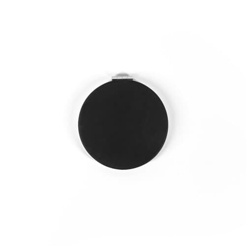 FREYA. Runder doppelseitiger Spiegel mit matter PU-Außenseite