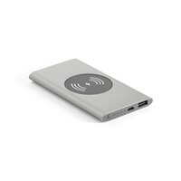 CASSINI. Powerbank 4'000 mAh mit 5W wireless Ladegerät aus Recyceltes Aluminium (100 % rAL)
