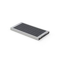 CLERK 8000 mAh Powerbank mit Solarpanel aus 100 recyceltem Aluminium