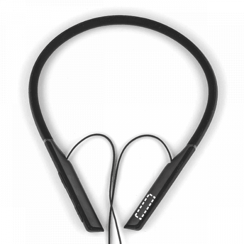 HEARKEEN. In-Ear Kopfhörer aus ABS- und Silikon mit BT 5'0-Übertragung 90 mAh – Druckbeispiel Tampondruck, 1-farbig, 20 x 5 mm - Seitliche Innenseite