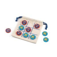 CROSSES Klassisches 3-Gewinnt-Spiel aus Sperrholz bestehend aus 10 Teilen