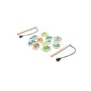 FISHY. Angelspiel mit 10 Holzfischen, ideal für Kinder