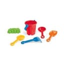 VALLARTA. StrandEimer aus PP mit 5 Zubehörteilen: 3 Schaufeln, 1 Rechen, 1 Fisch oder 1 Krabbe