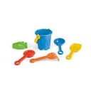 VALLARTA. StrandEimer aus PP mit 5 Zubehörteilen: 3 Schaufeln, 1 Rechen, 1 Fisch oder 1 Krabbe