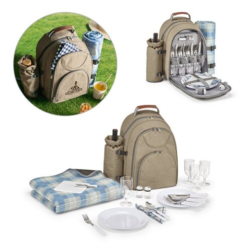 VILLA. Thermischer Picknick-Rucksack aus 600D, hochdichtem, recyceltem Polyester