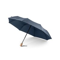 RIVER. Faltbarer Regenschirm aus recyceltem Polyester (100% rPET) 190T Pongé mit automatischer Öffnung und Schließung