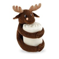 MOOSE Polarfleecedecke mit Plüschtier 180 gm