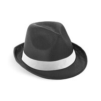 MANOLO POLI Hut aus PP mit weißen Band aus Polyester