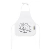 NILO Kinderschürze zum Ausmalen aus Vliesstoff 80 gm