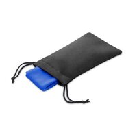 BERNAL. Sporthandtuch aus recyceltem Polyester (100% rPET) dient zur Erfrischung mit Vliesstoffbeutel