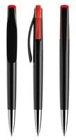 black / red