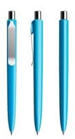 cyanblau / silber poliert