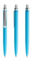 cyanblau / silber satiniert